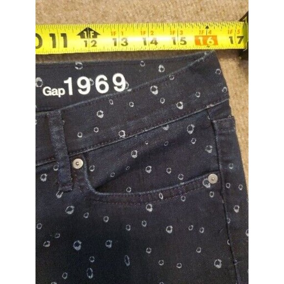 Gap 1969 womens Patterned Legging Denim jeans Size 8R/29 - Picture 9 of 13